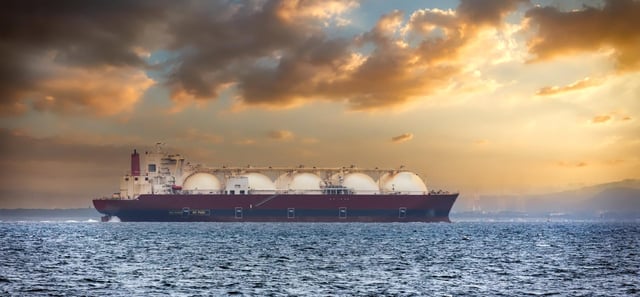 LNG tanker in Tokyo