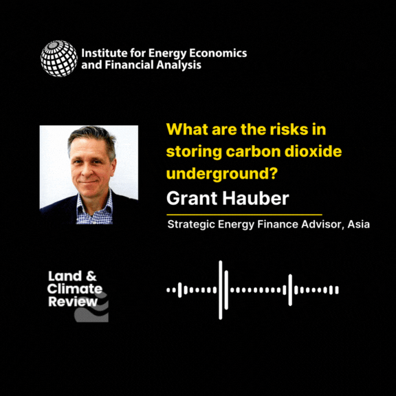 What are the risks in storing carbon dioxide underground?